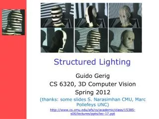 Structured Lighting