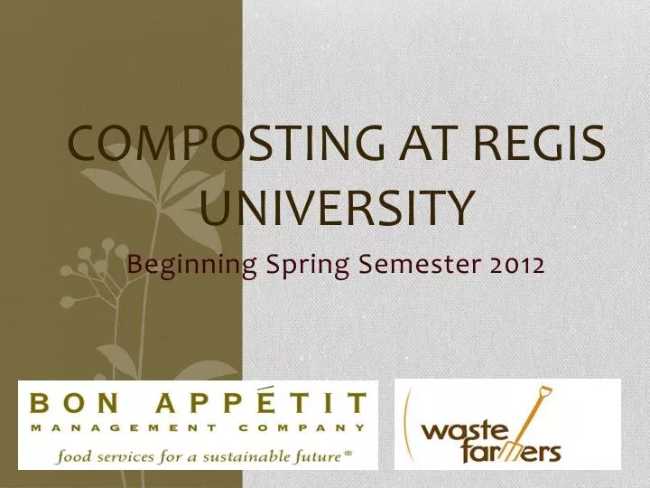 composting at regis university