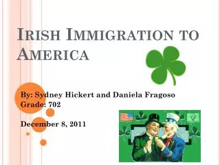 Irish Immigration to America