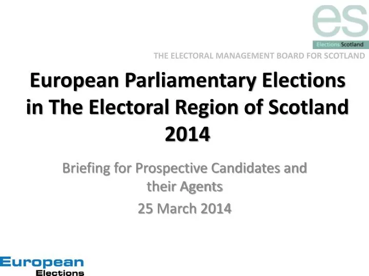 european parliamentary elections in the electoral region of scotland 2014