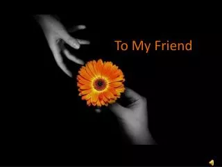 To My Friend