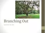 Branching Out - slide 1