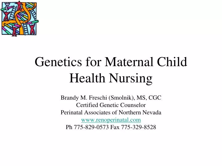 genetics for maternal child health nursing