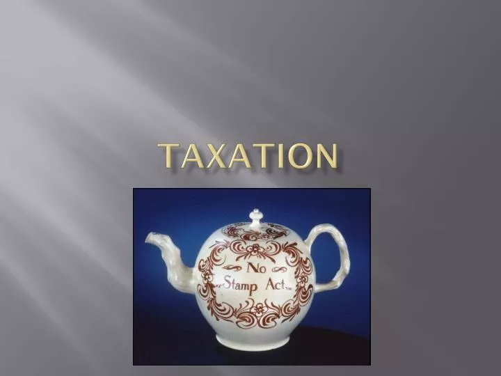 taxation