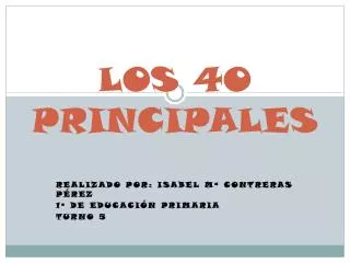 los 40 principales
