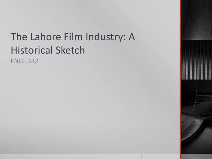 the lahore film industry a historical sketch