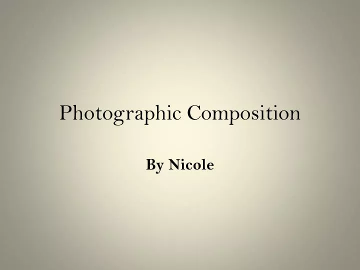 photographic composition