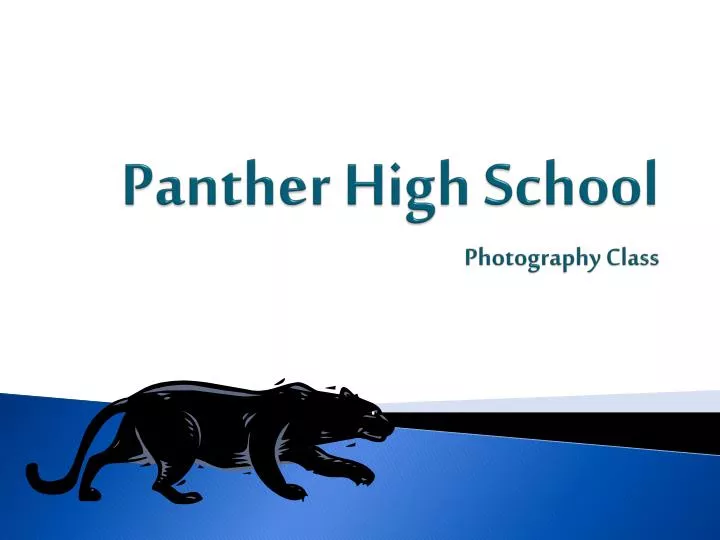 panther high school photography class