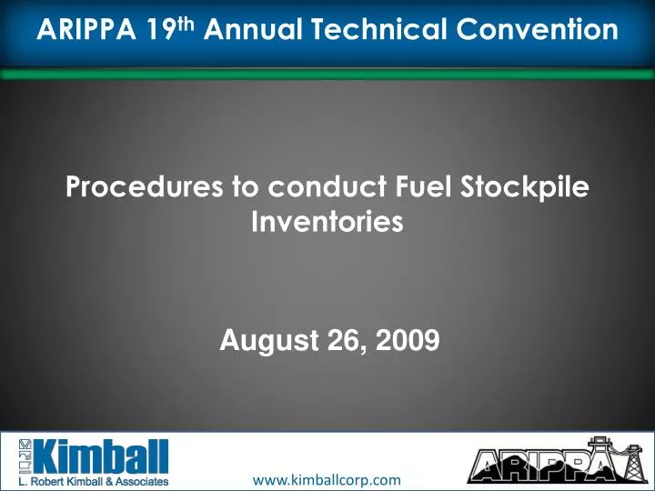 procedures to conduct fuel stockpile inventories