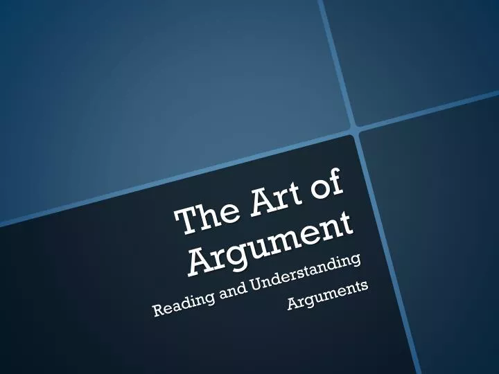 the art of argument