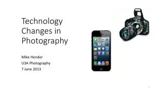 Technology Changes in Photography
