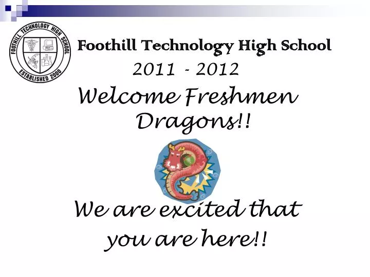 foothill technology high school