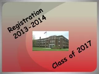 Registration 2013-2014