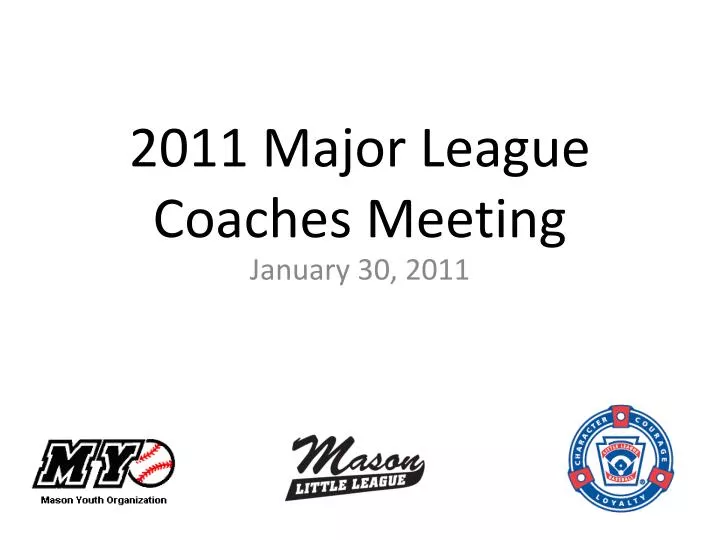 2011 major league coaches meeting