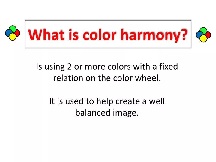 what is color harmony