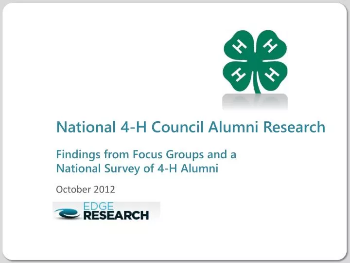national 4 h council alumni research