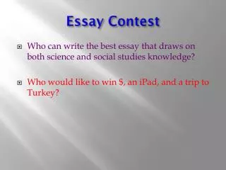 Essay Contest