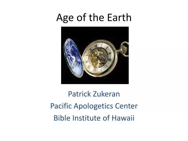 age of the earth