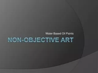 Non-objective art