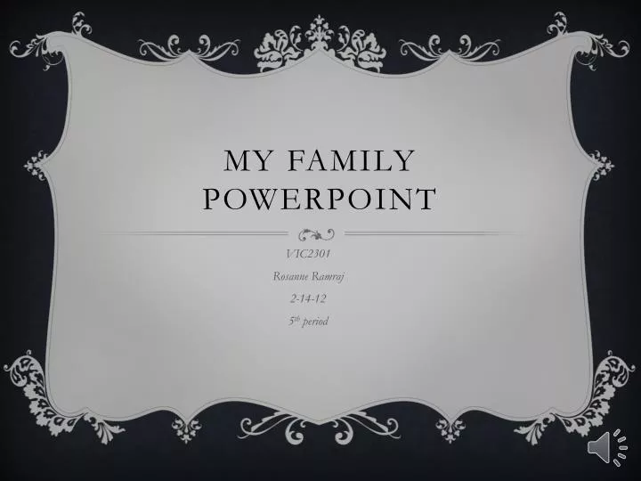 my family powerpoint