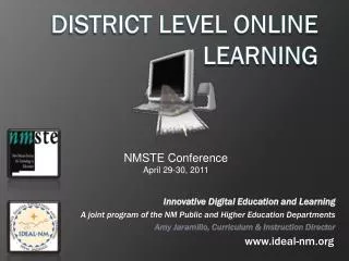 District Level Online Learning