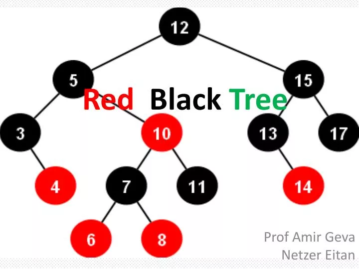 red black tree