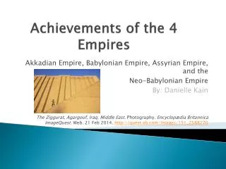 Achievements of the 4 Empires