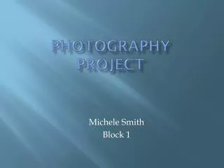 Photography Project