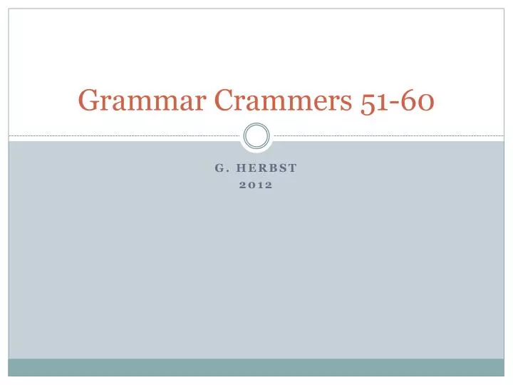 grammar crammers 51 60