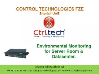 Environmental monitoring for server room and datacentre