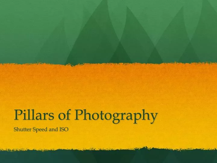 pillars of photography