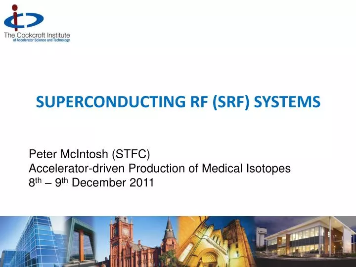 superconducting rf srf systems