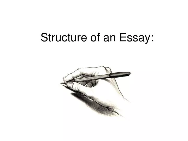 structure of an essay