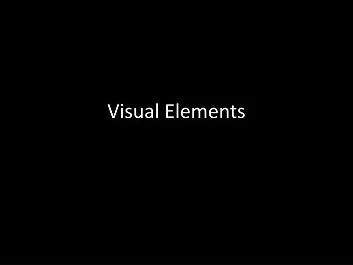 visual elements