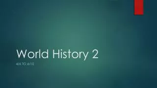 World History 2