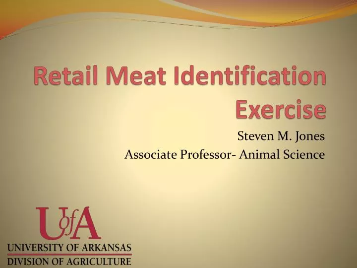 retail meat identification exercise