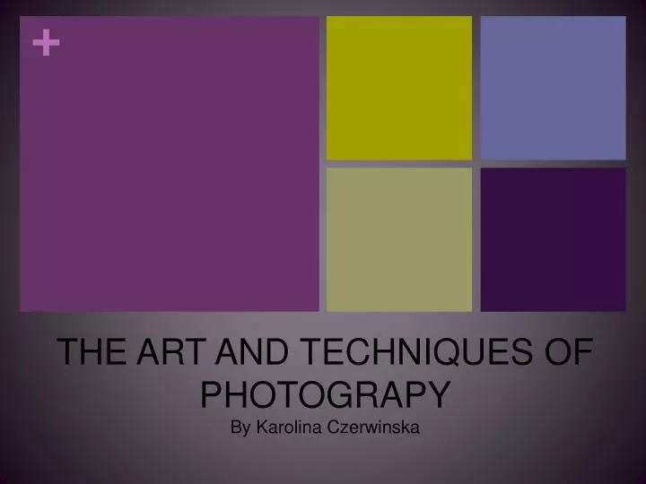 the art and techniques of photograpy by karolina czerwinska
