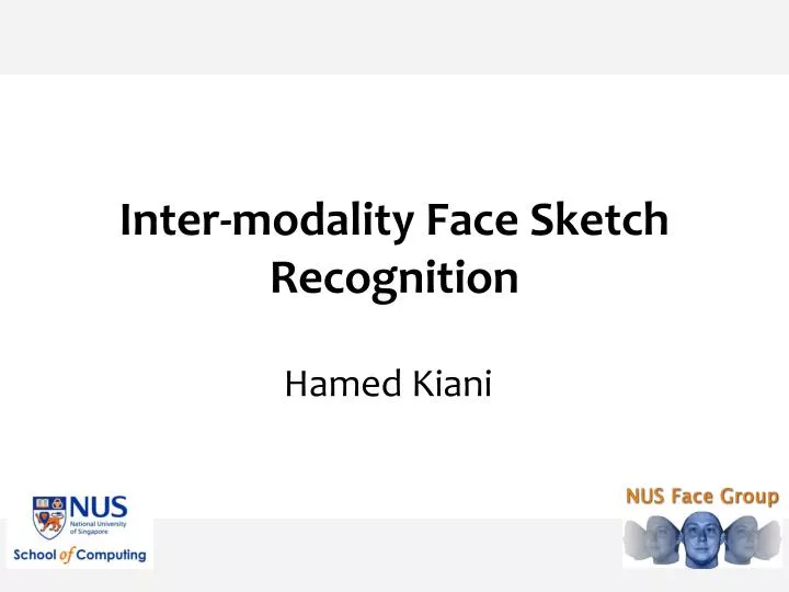 inter modality face sketch recognition
