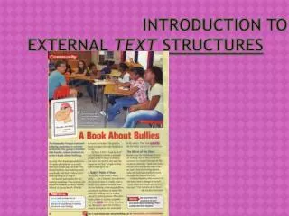 Introduction to External Text Structures