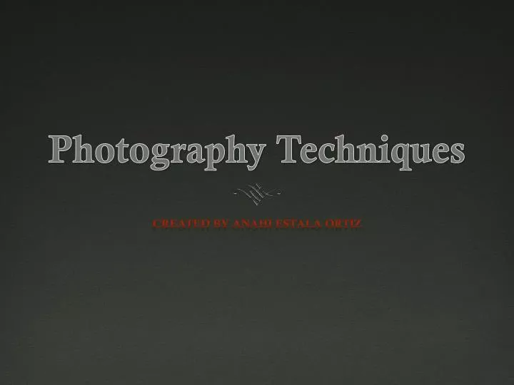 photo presentation methods