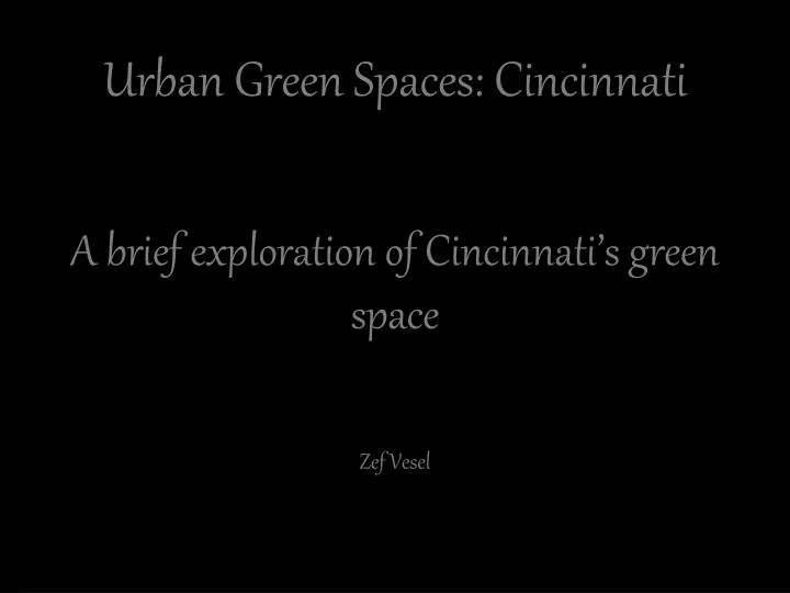urban green spaces cincinnati