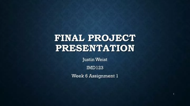 final project presentation