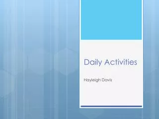 daily activities