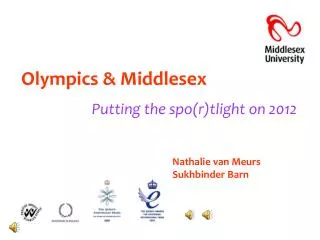 Olympics &amp; Middlesex