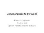 Using Language to Persuade - slide 1