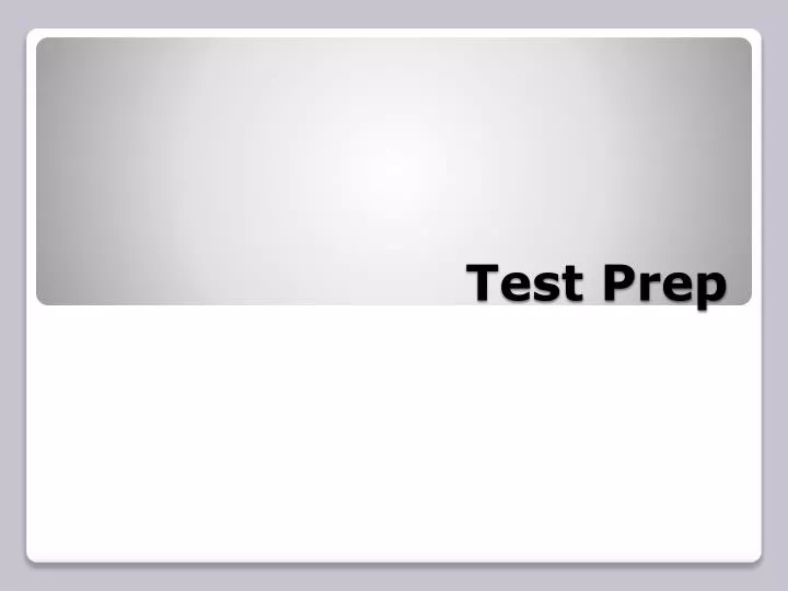 test prep