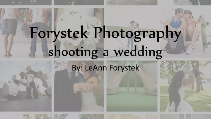 forystek photography shooting a wedding
