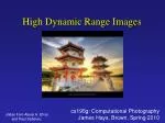 High Dynamic Range Images - slide 1