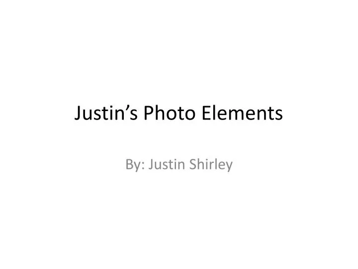 justin s photo elements