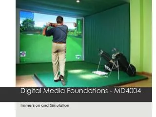 Digital Media Foundations - MD4004